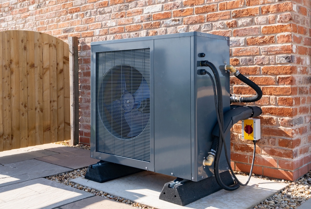 Air,Source,Heat,Pump,Fitted,Outside,A,New,Home